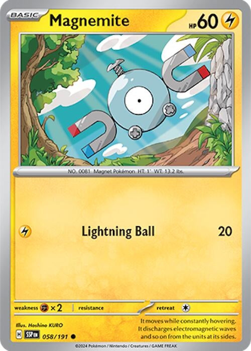 Image for Magnemite (058/191) (SV08: Surging Sparks) - Pokemon