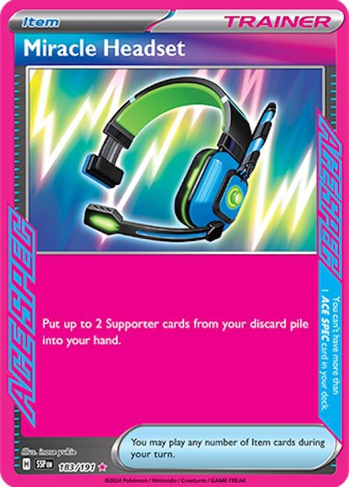 Image for Miracle Headset (183/191) (SV08: Surging Sparks) - Pokemon