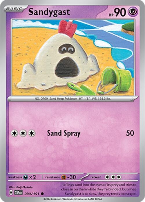 Image for Sandygast (090/191) (SV08: Surging Sparks) - Pokemon