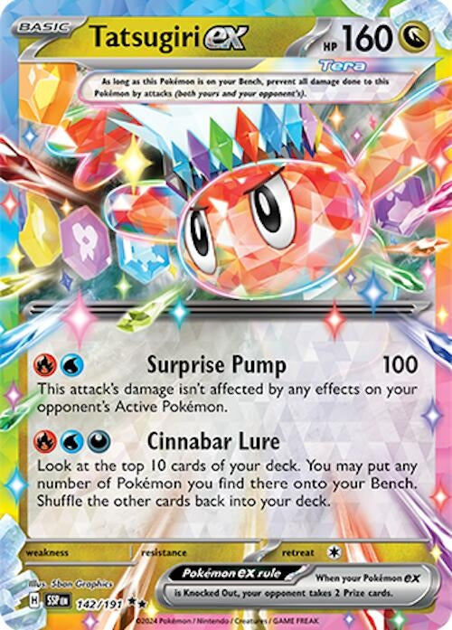 Image for Tatsugiri ex (142/191) (SV08: Surging Sparks) - Pokemon