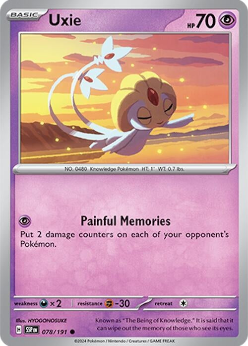 Image for Uxie (078/191) (SV08: Surging Sparks) - Pokemon