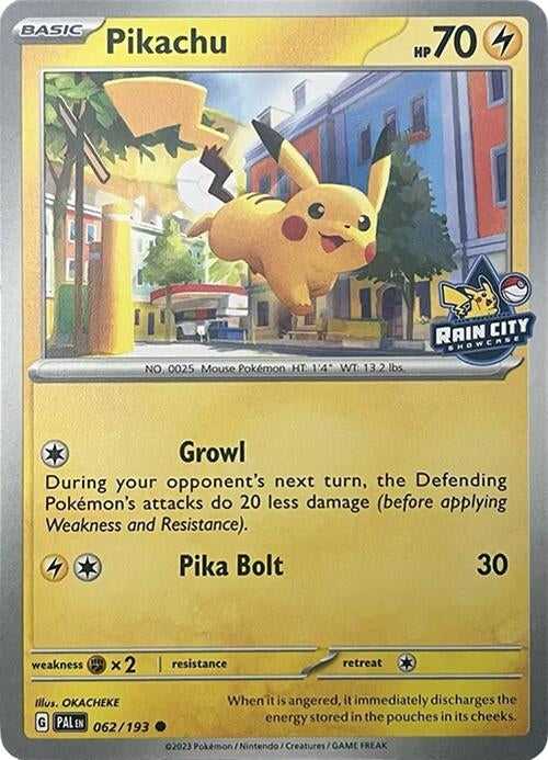 Image for Pikachu (Rain City Showcase) (062/193) (Miscellaneous Cards & Products) - Pokemon
