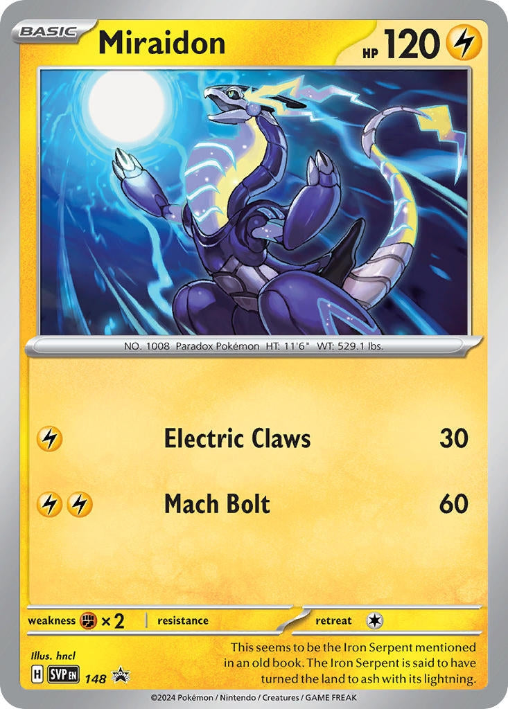 Image for Miraidon - 148 (148) (SV: Scarlet & Violet Promo Cards) - Pokemon