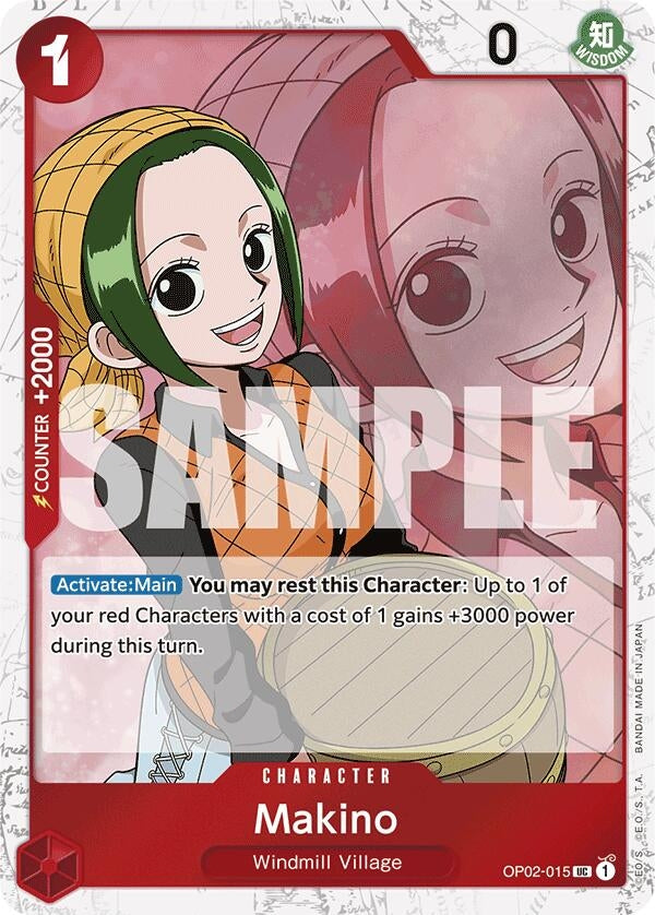 Image for Makino (Jolly Roger Foil) (OP02-015) (Premium Booster -The Best-) - One Piece Card Game