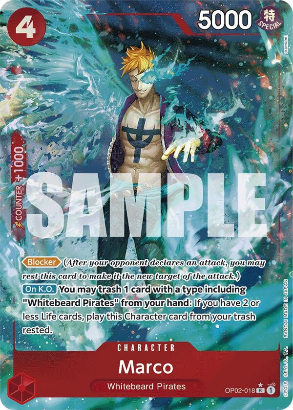 Image for Marco (Full Art) (OP02-018) (Premium Booster -The Best-) - One Piece Card Game