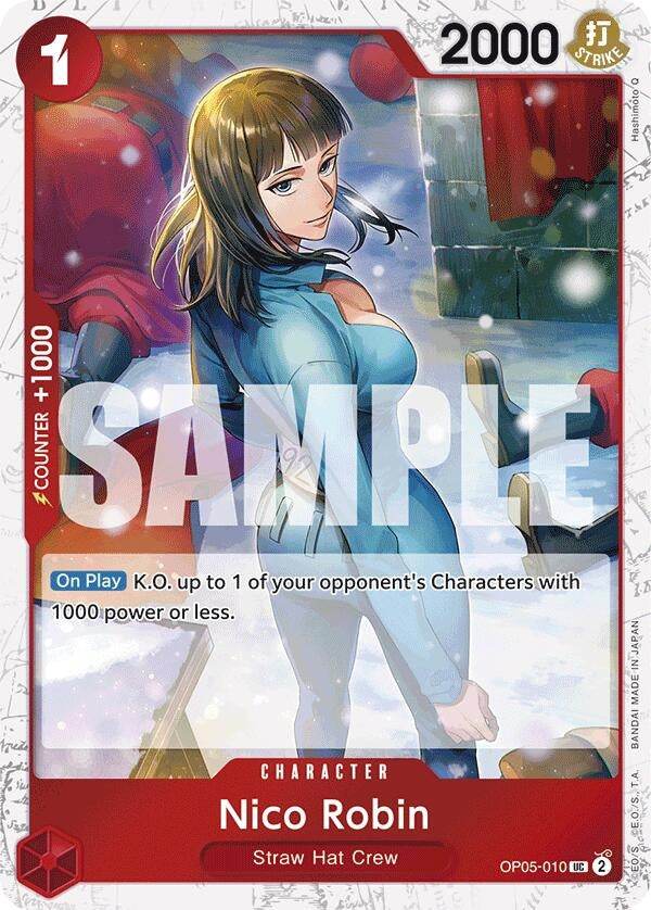 Image for Nico Robin (Jolly Roger Foil) (OP05-010) (Premium Booster -The Best-) - One Piece Card Game