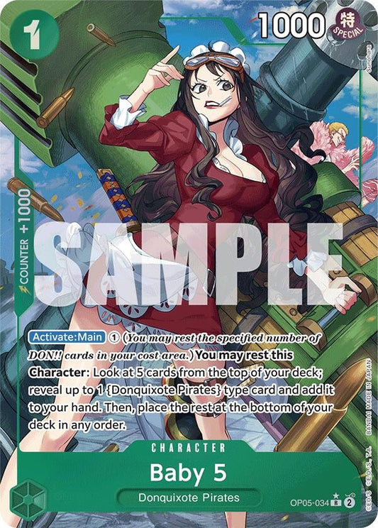 Image for Baby 5 (OP05-034) (Alternate Art) (OP05-034) (Premium Booster -The Best-) - One Piece Card Game