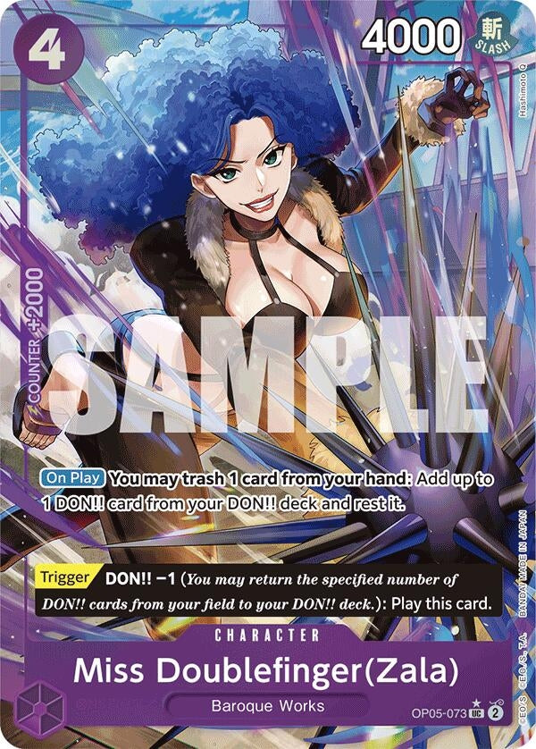 Image for Miss Doublefinger(Zala) (Full Art) (OP05-073) (Premium Booster -The Best-) - One Piece Card Game