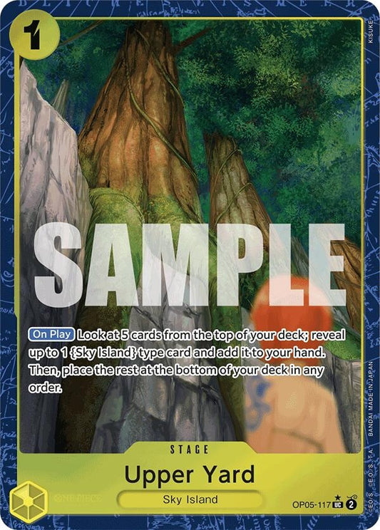 Image for Upper Yard (Alternate Art) (OP05-117) (Premium Booster -The Best-) - One Piece Card Game