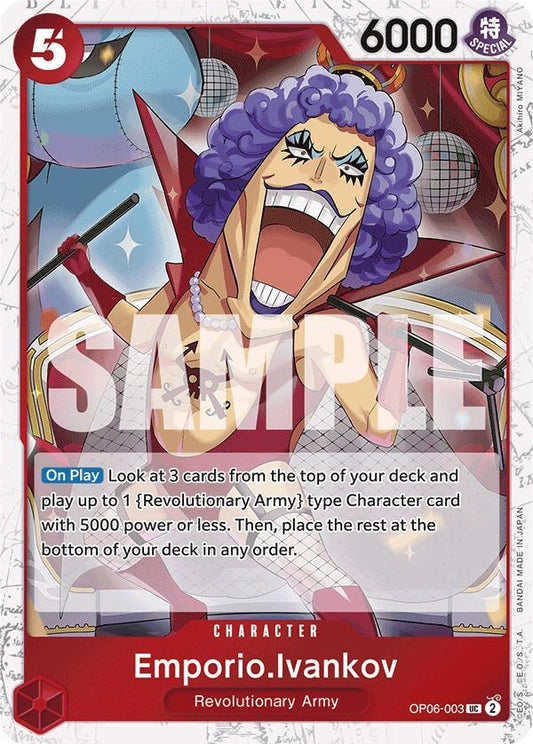 Image for Emporio.Ivankov (Jolly Roger Foil) (OP06-003) (Premium Booster -The Best-) - One Piece Card Game