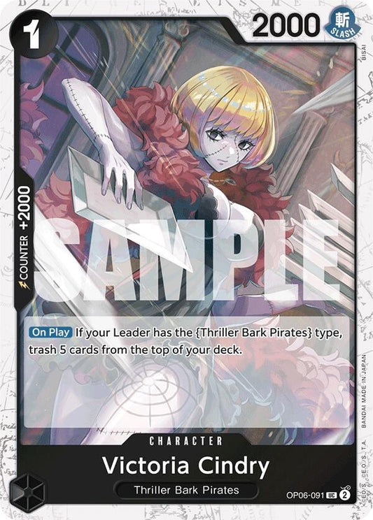 Image for Victoria Cindry (Jolly Roger Foil) (OP06-091) (Premium Booster -The Best-) - One Piece Card Game
