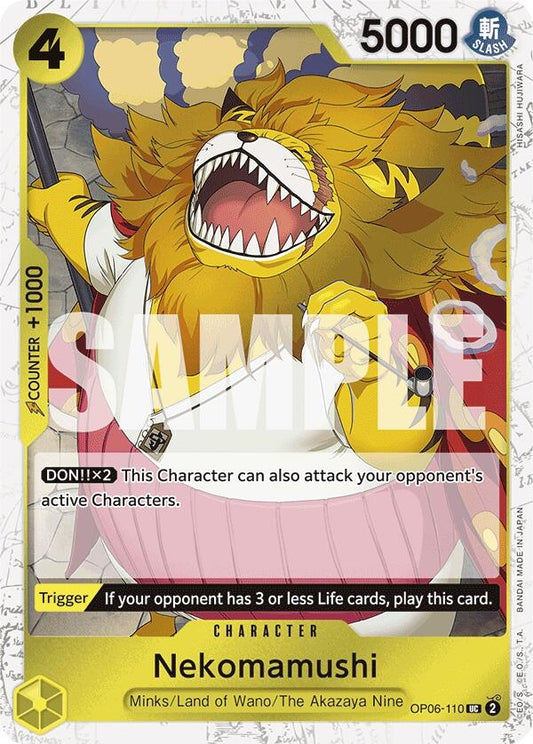 Image for Nekomamushi (Jolly Roger Foil) (OP06-110) (Premium Booster -The Best-) - One Piece Card Game