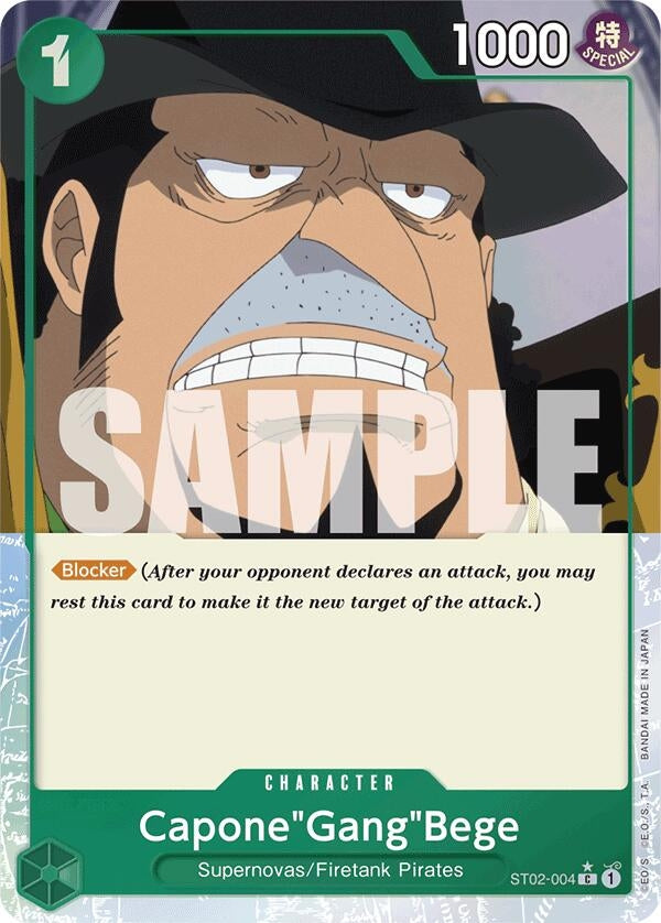 Image for Capone"Gang"Bege (ST02-004) (Full Art) (ST02-004) (Premium Booster -The Best-) - One Piece Card Game