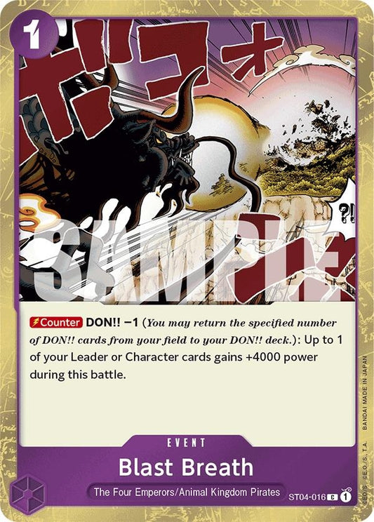 Image for Blast Breath (Jolly Roger Foil) (ST04-016) (Premium Booster -The Best-) - One Piece Card Game