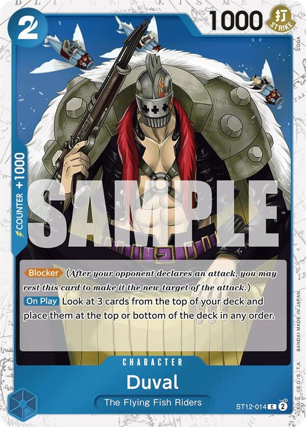 Image for Duval (Jolly Roger Foil) (ST12-014) (Premium Booster -The Best-) - One Piece Card Game