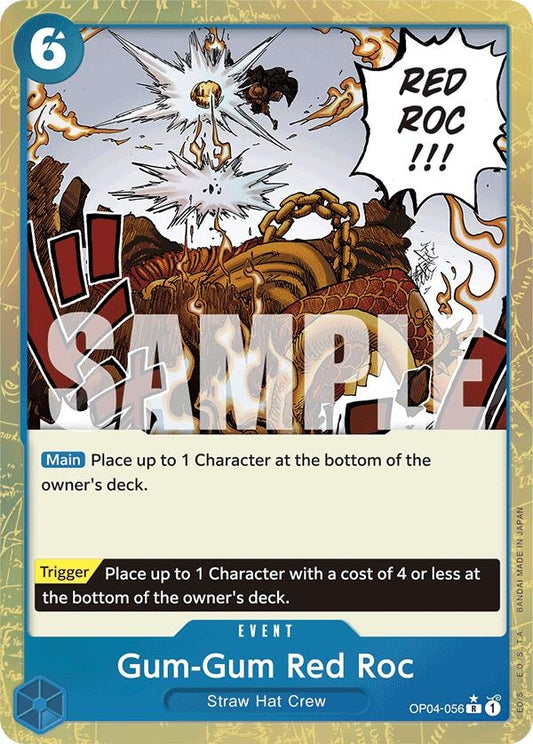 Image for Gum-Gum Red Roc (Textured Foil) (OP04-056) (Premium Booster -The Best-) - One Piece Card Game