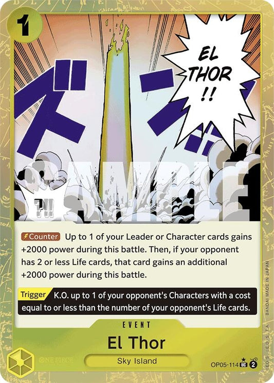 Image for El Thor (Textured Foil) (OP05-114) (Premium Booster -The Best-) - One Piece Card Game