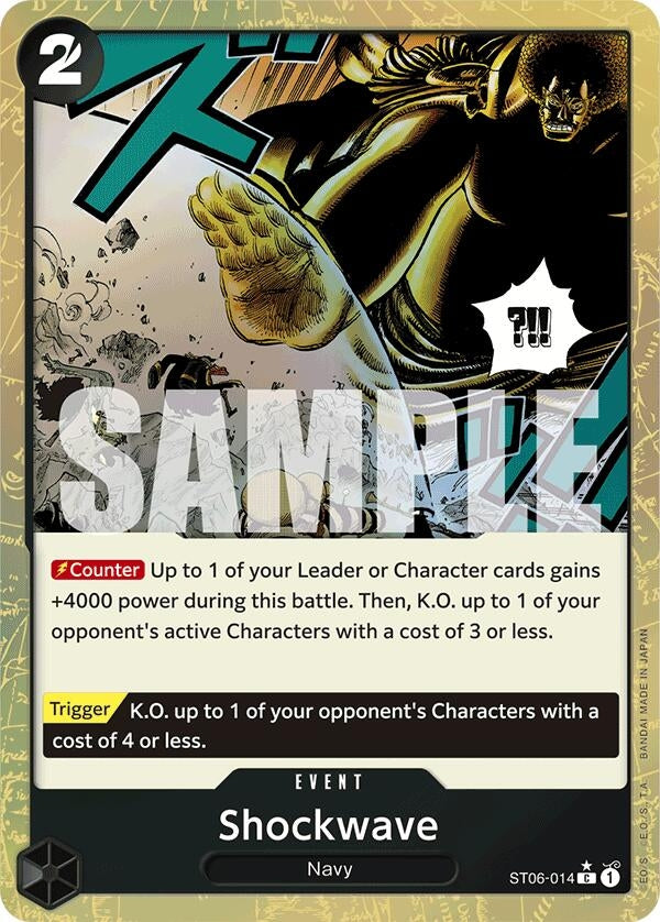 Image for Shockwave (Textured Foil) (ST06-014) (Premium Booster -The Best-) - One Piece Card Game