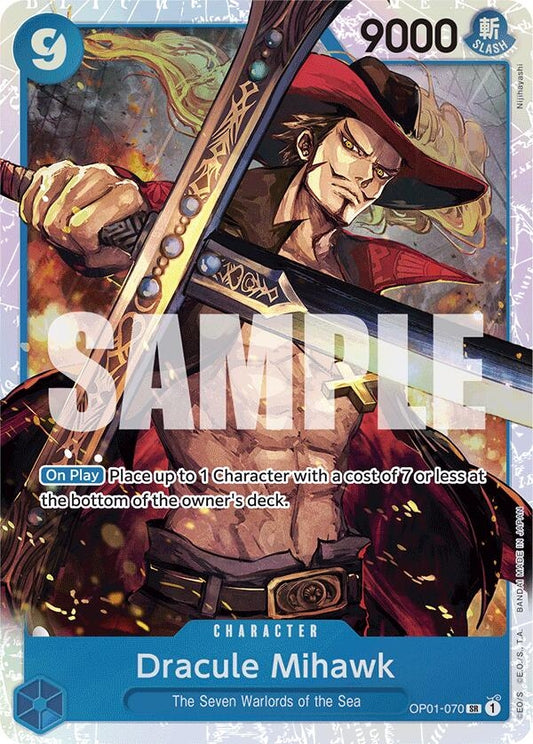 Image for Dracule Mihawk (OP01-070) (Reprint) (OP01-070) (Premium Booster -The Best-) - One Piece Card Game