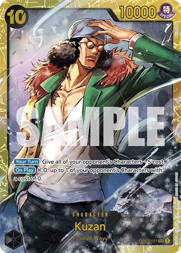 Image for Kuzan (OP02-121) (Reprint) (OP02-121) (Premium Booster -The Best-) - One Piece Card Game