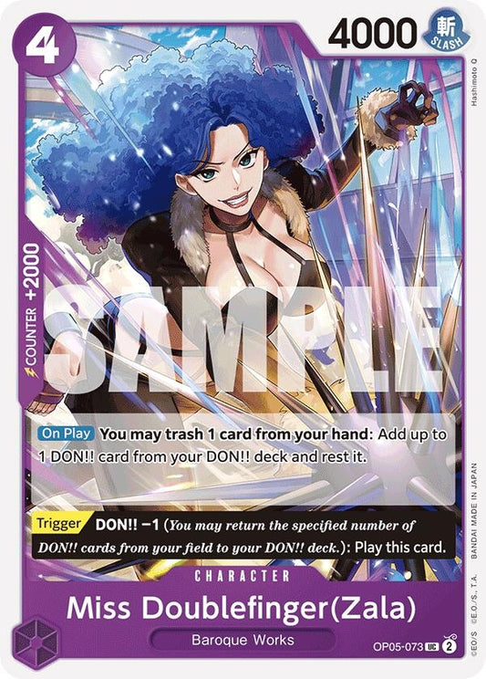 Image for Miss Doublefinger(Zala) (Reprint) (OP05-073) (Premium Booster -The Best-) - One Piece Card Game