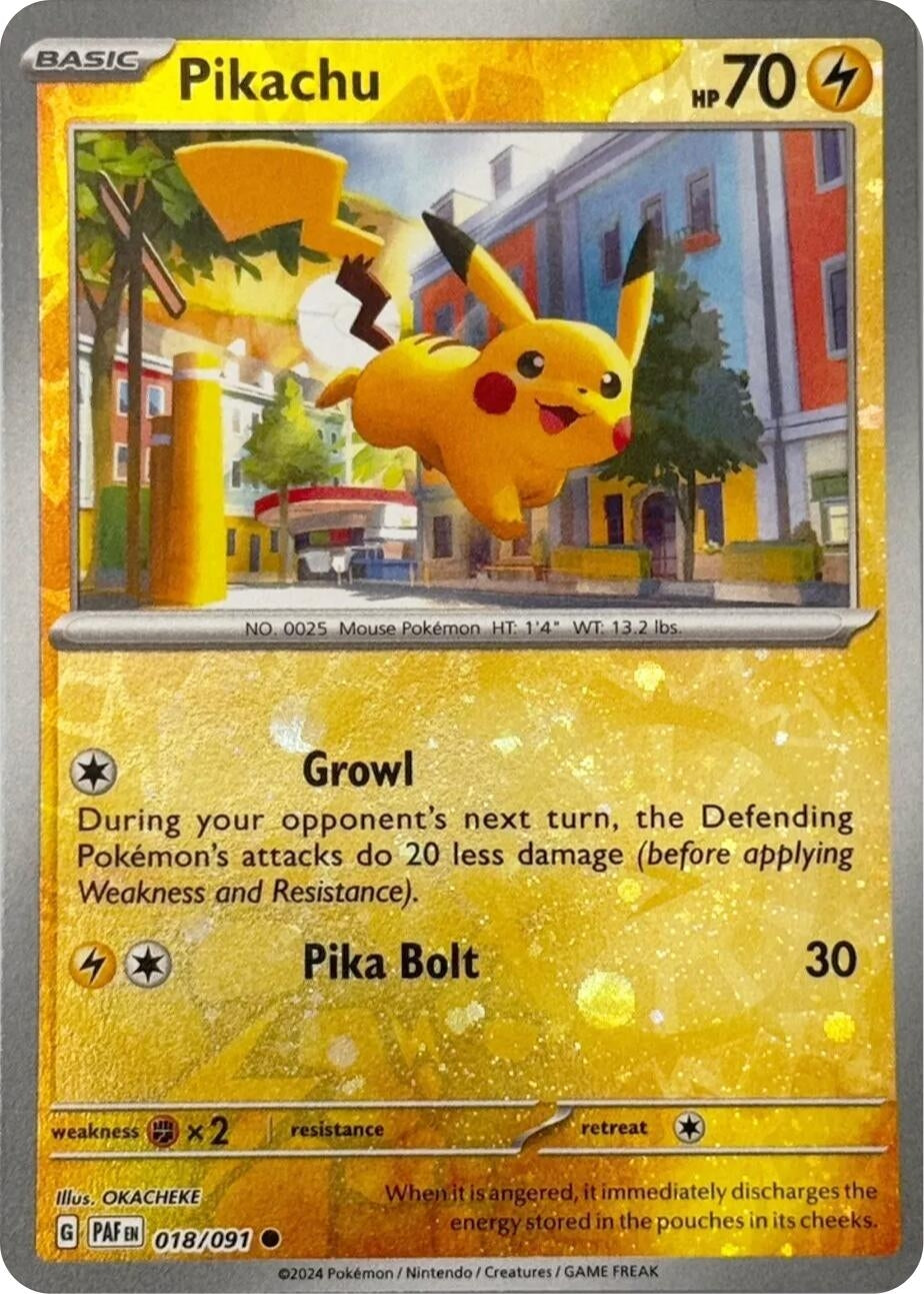 Image for Pikachu - 018/091 (Reverse Cosmos Holo) (018/091) (Miscellaneous Cards & Products) - Pokemon