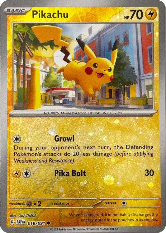 Image for Pikachu - 018/091 (Reverse Cosmos Holo) (018/091) (Miscellaneous Cards & Products) - Pokemon