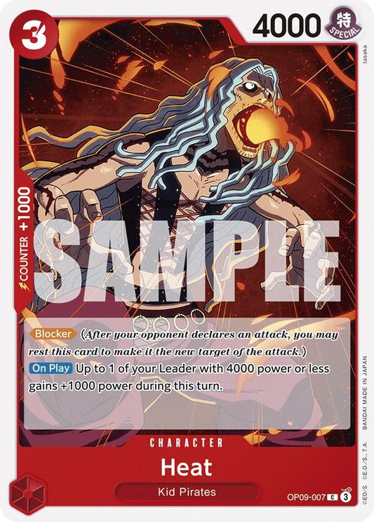 Image for Heat (OP09-007) (Emperors in the New World) - One Piece Card Game