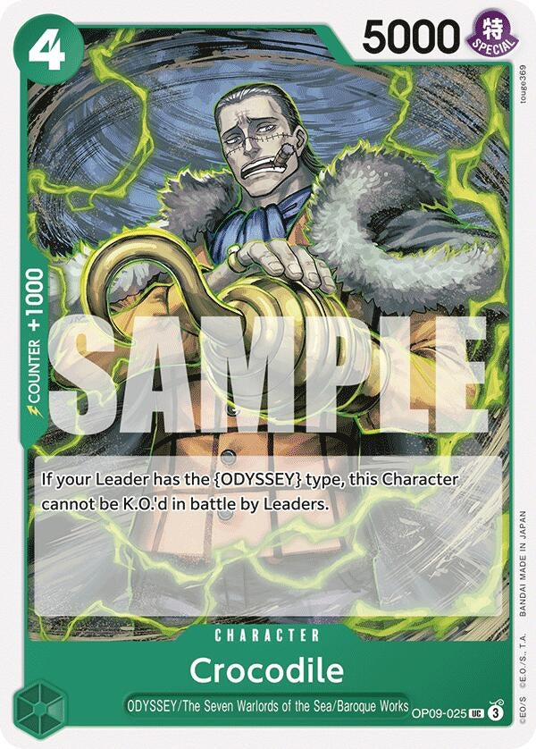 Image for Crocodile (025) (OP09-025) (Emperors in the New World) - One Piece Card Game