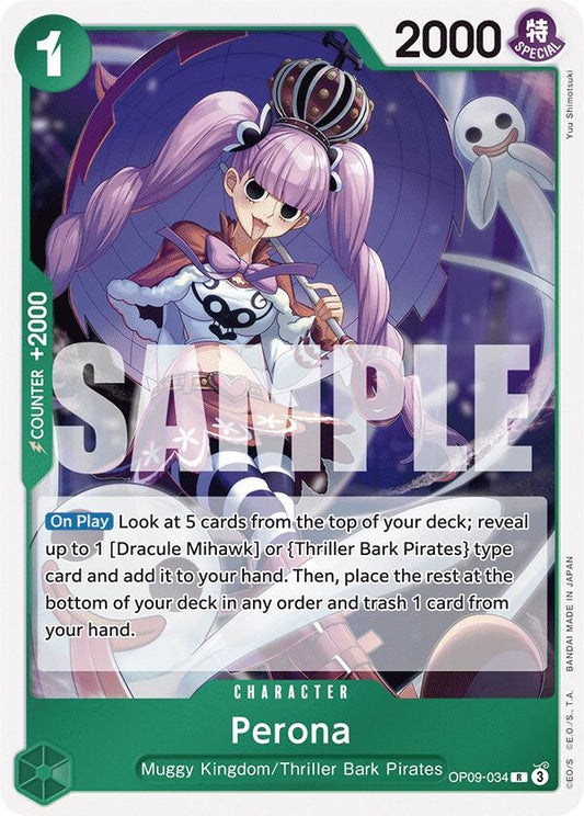 Image for Perona (OP09-034) (Emperors in the New World) - One Piece Card Game