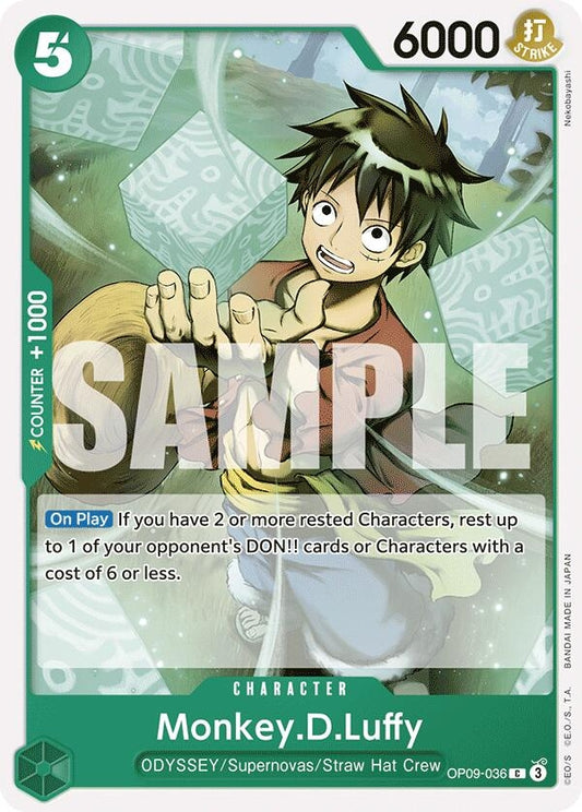 Image for Monkey.D.Luffy (036) (OP09-036) (Emperors in the New World) - One Piece Card Game