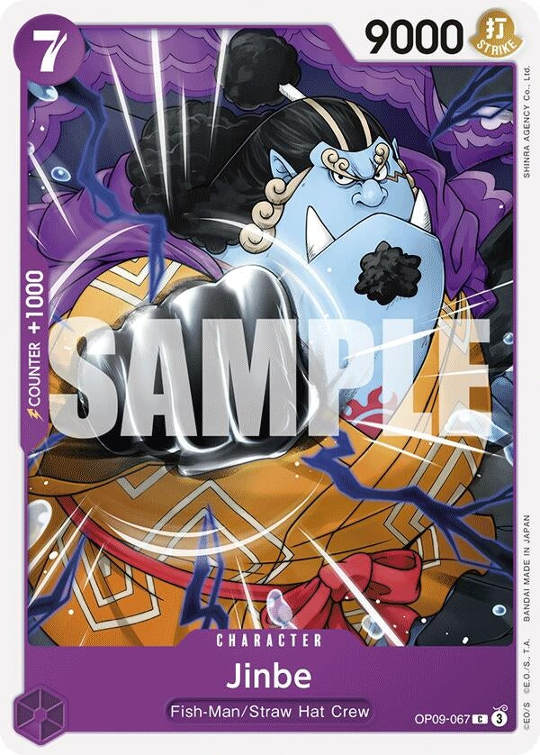 Image for Jinbe (OP09-067) (Emperors in the New World) - One Piece Card Game