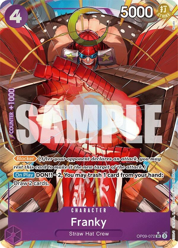 Image for Franky (Parallel) (OP09-072) (Emperors in the New World) - One Piece Card Game
