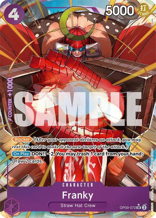 Image for Franky (Parallel) (OP09-072) (Emperors in the New World) - One Piece Card Game
