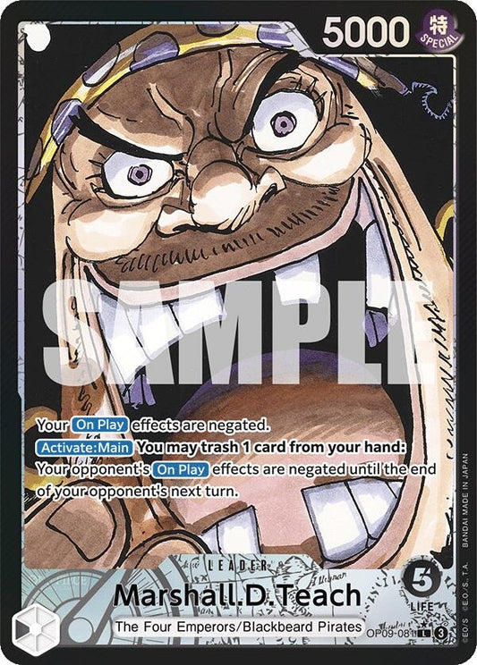 Image for Marshall.D.Teach (081) (Parallel) (OP09-081) (Emperors in the New World) - One Piece Card Game