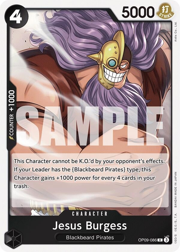 Image for Jesus Burgess (OP09-086) (Emperors in the New World) - One Piece Card Game