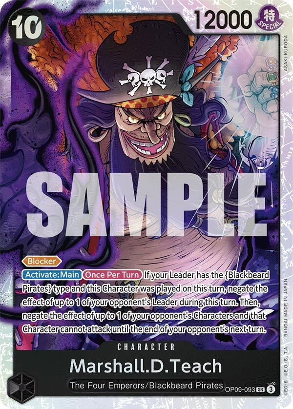 Image for Marshall.D.Teach (093) (OP09-093) (Emperors in the New World) - One Piece Card Game