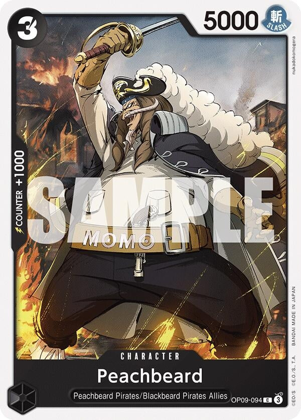 Image for Peachbeard (OP09-094) (Emperors in the New World) - One Piece Card Game