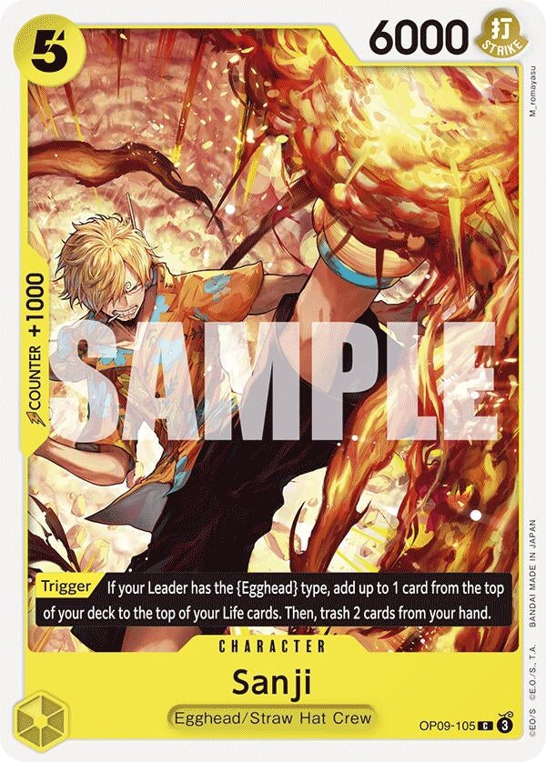 Image for Sanji (105) (OP09-105) (Emperors in the New World) - One Piece Card Game