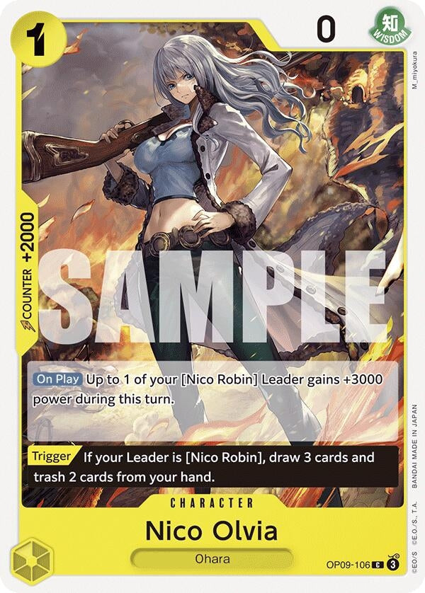Image for Nico Olvia (OP09-106) (Emperors in the New World) - One Piece Card Game