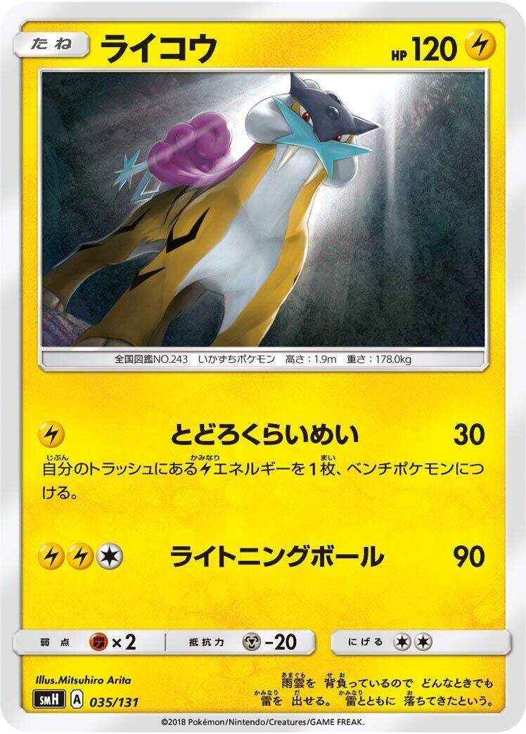 Image for Raikou - Pokemon Japan