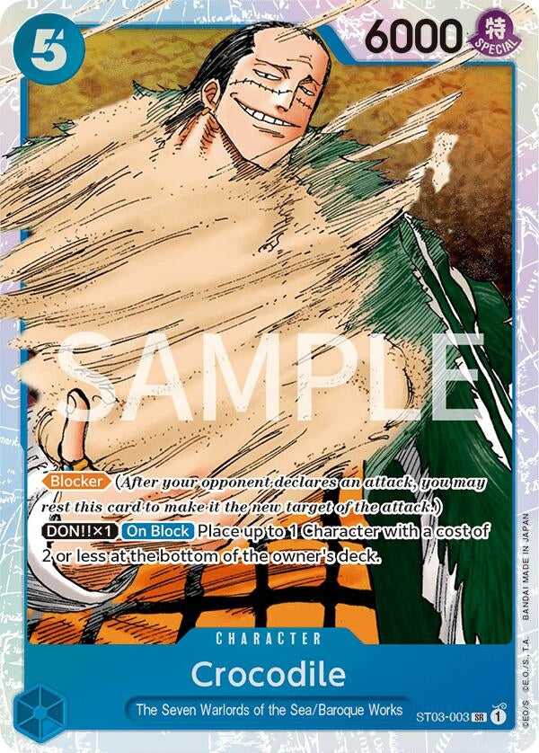 Image for Crocodile (003) (ST03-003) (Revision Pack Cards) - One Piece Card Game