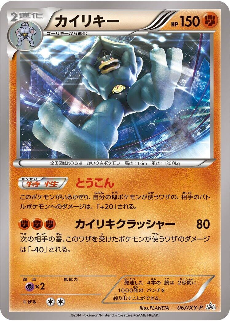 Image for Machamp - 067/XY-P (067/XY-P) (XY-P: XY Promos) (XY-P) - Pokemon Japan