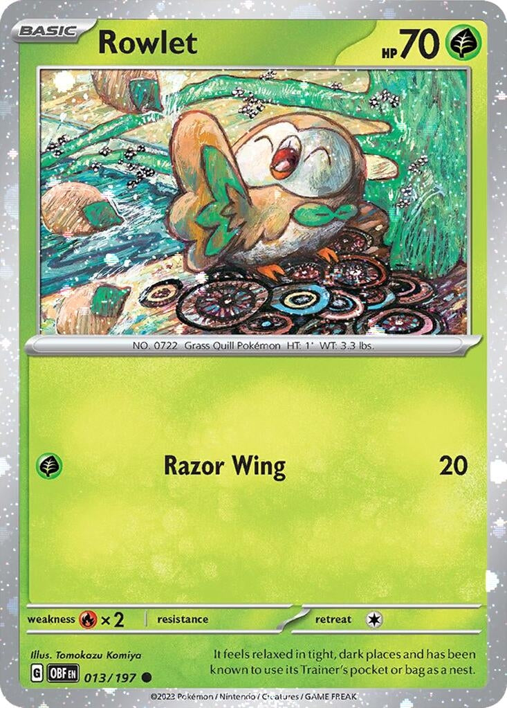Image for Rowlet - 013/197 (Cosmos Holo) (013/197) (Miscellaneous Cards & Products) - Pokemon