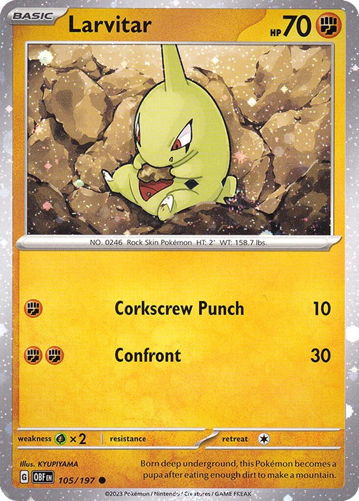 Image for Larvitar - 105/197 (Cosmos Holo) (105/197) (Miscellaneous Cards & Products) - Pokemon
