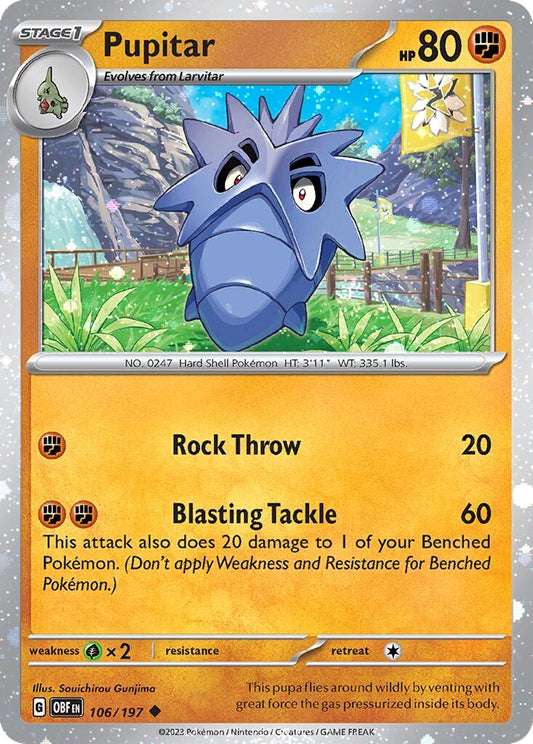 Image for Pupitar - 106/197 (Cosmos Holo) (106/197) (Miscellaneous Cards & Products) - Pokemon