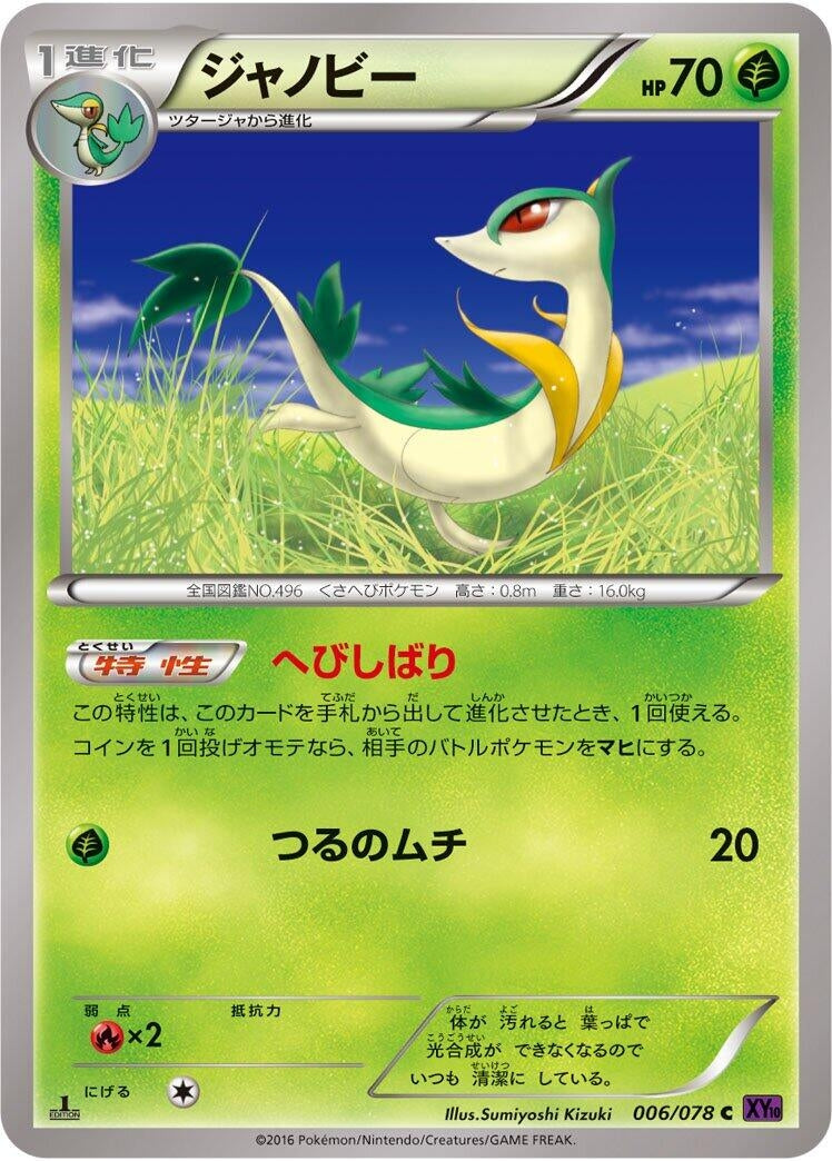 Image for Servine (006/078) (XY10: Awakening Psychic King) (XY10) - Pokemon Japan