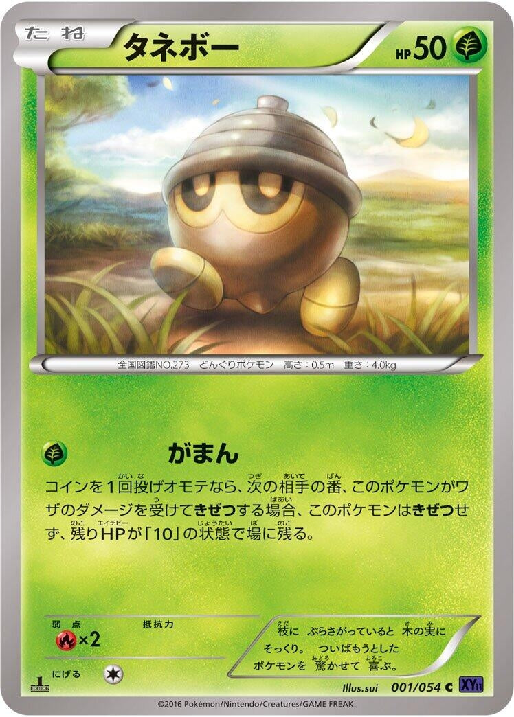 Image for Seedot (001/054) (XY11-Bb: Fever-Burst Fighter) (XY11-Bb) - Pokemon Japan