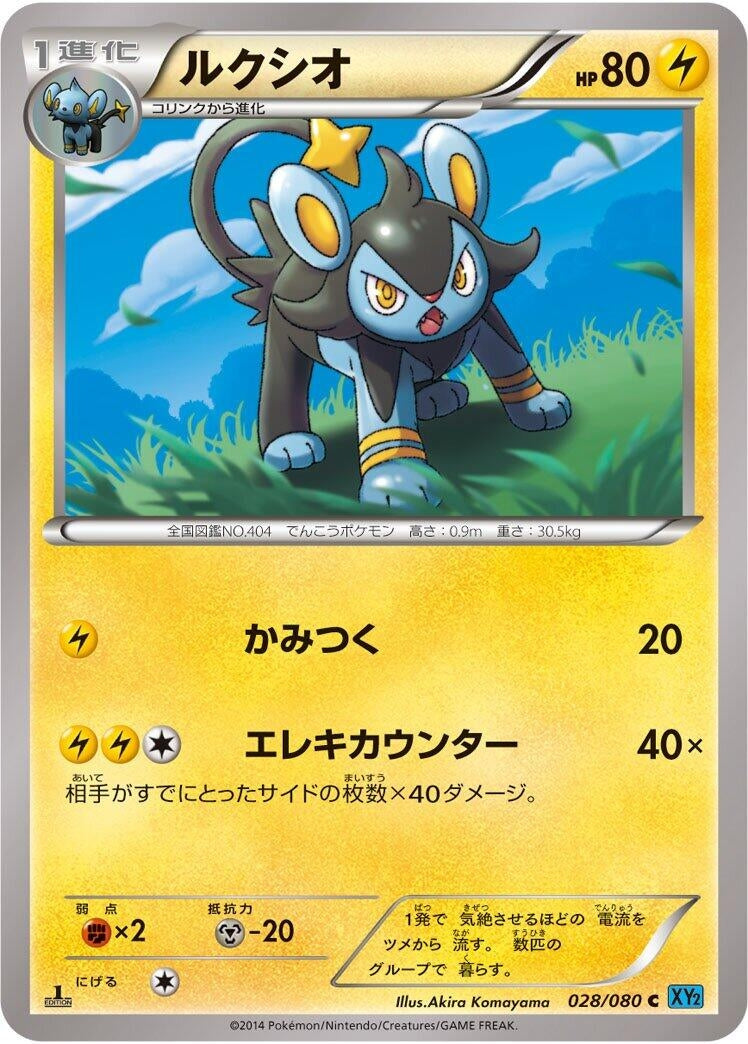 Image for Luxio (028/080) (XY2: Wild Blaze) (XY2) - Pokemon Japan