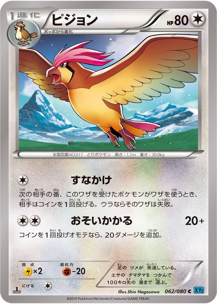 Image for Pidgeotto (062/080) (XY2: Wild Blaze) (XY2) - Pokemon Japan